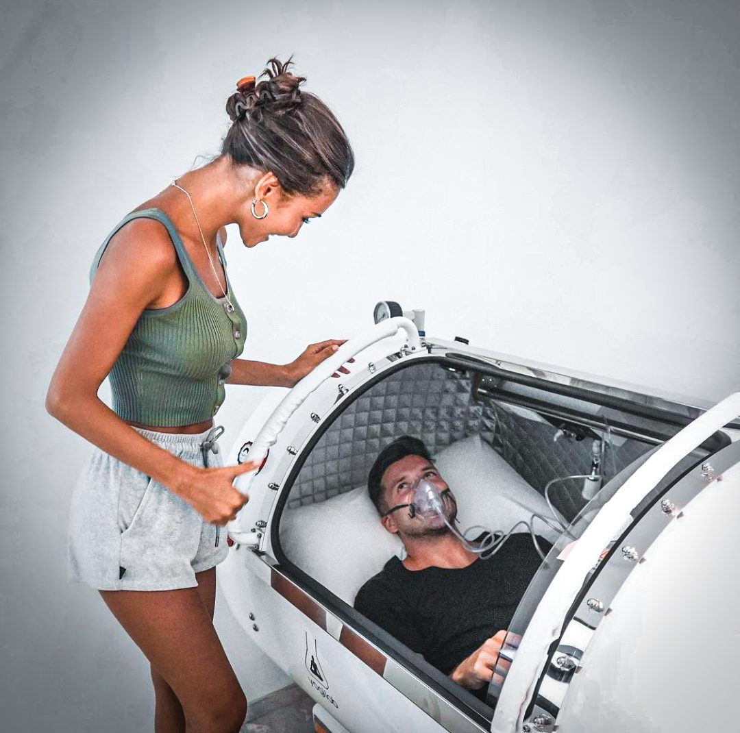 Using the hyperbaric chamber